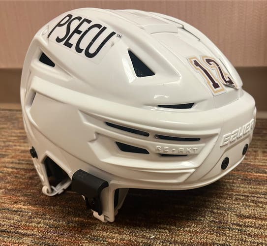 Bauer Re-Akt 150 Pro Stock AHL Hockey Helmet - Medium - White - Hershey Bears