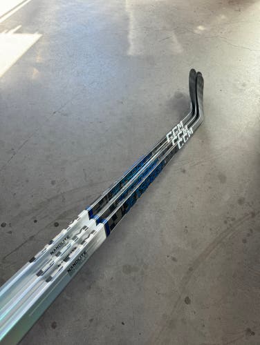 3 Pack NCAA 85 Flex New Senior CCM Left Hand Pro Stock Jetspeed FT6 Pro Hockey Stick