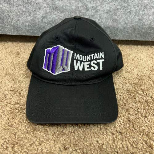 Mountain West Conference Mens Hat Adjustable Black White NCAA Sports Cap Adult