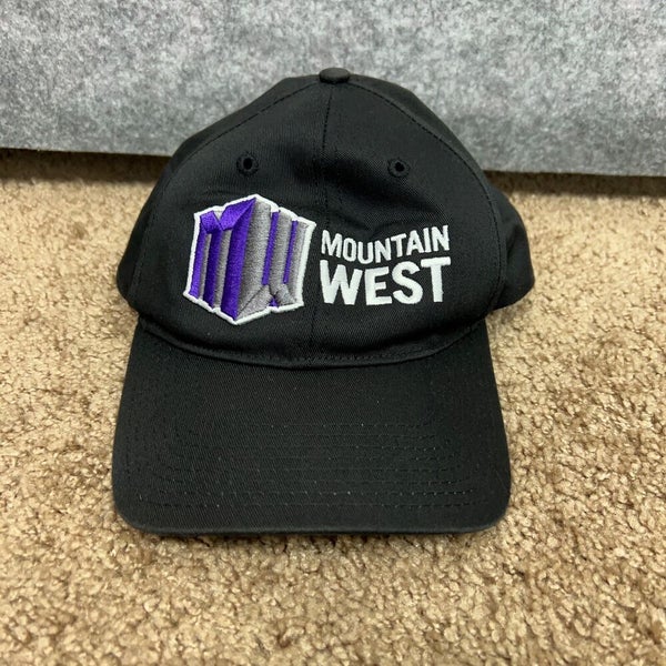 Mountain West Conference Mens Hat Adjustable Black White NCAA Sports Cap Adult