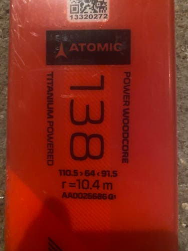 Atomic 138 cm Redster S9 Skis Without Bindings