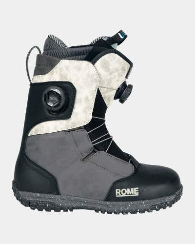 Rome Bodega Pro Boa Snowboard Boots Women's Size 7, Black/Bone New 2025