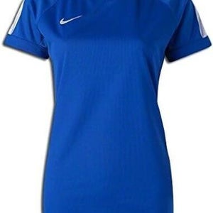 Nike Womens Squad 15 Flash 645828 Medium Royal Blue White SS Soccer Jersey NWT