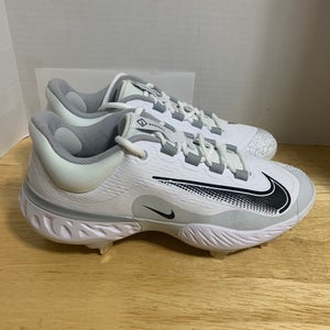Men's Nike Alpha Huarache Elite 4 Low FD2745-100 Baseball Cleats Size 7.5