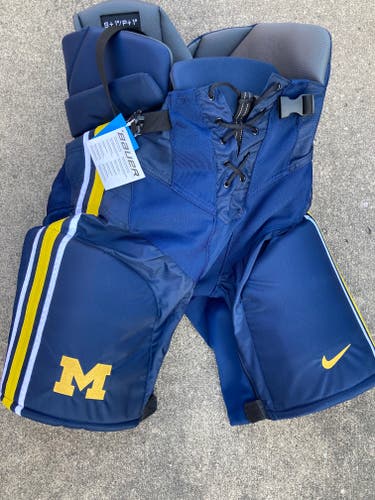 Senior Small Bauer Hockey Pants - University of Michigan