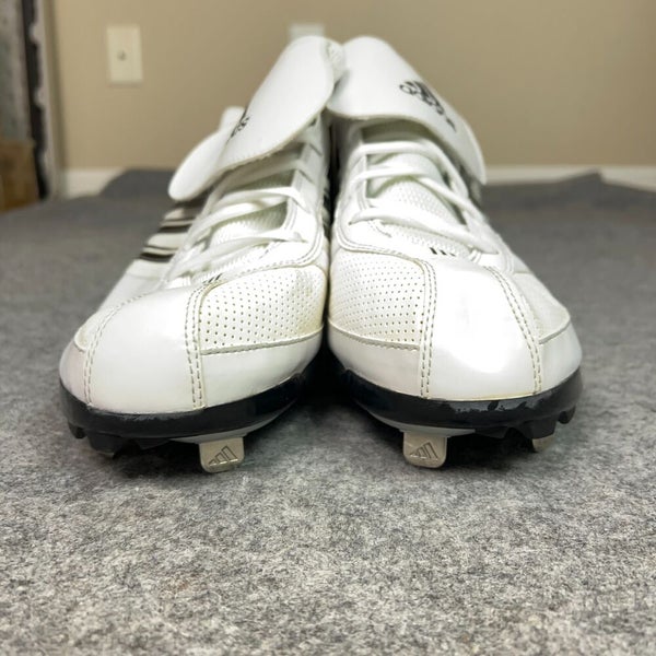 Adidas Mens Baseball Cleat 16 White Black Metal Softball Diamond King 9 Meta