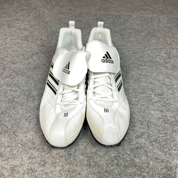 Adidas Mens Baseball Cleat 16 White Black Metal Softball Diamond King 9 Meta