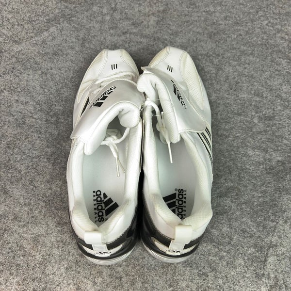 Adidas Mens Baseball Cleat 16 White Black Metal Softball Diamond King 9 Meta