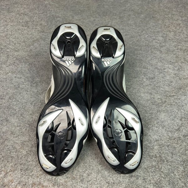 Adidas Mens Baseball Cleat 16 White Black Metal Softball Diamond King 9 Meta