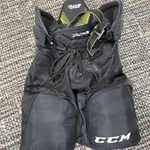 Black Used Junior Large CCM Tacks 5092 Hockey Pants