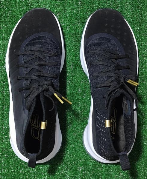 NEW Under Armour Curry 4 More Dimes Basketball Shoes 1298306-001 Size 9 Black UNDER ARMOUR CURRY 4 FLOTRO BLACK BASKETBALL SHOSE SZ 10.5  main image 3