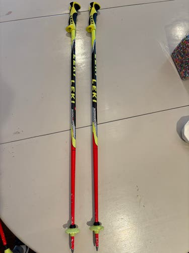 Used 38in (95cm) Racing World Cup Lite SL Ski Poles with pole guards