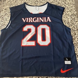 Nike UVA Virginia lacrosse team practice jersey L large mens