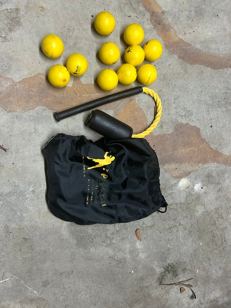 Used Rope Bat Training Aid With Sponge Balls