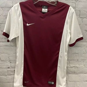 Nike Boys Park Derby 620877 Size Large Maroon White Soccer Jersey NWT $25