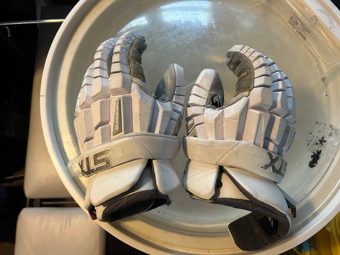 Used STX Surgeon RZR Lacrosse Gloves Extra Large