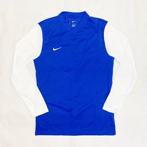 Nike US LS Tiempo Premier II Soccer Futbol Jersey Men's M Royal White DH8046