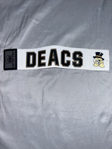 White Wake Forest EvoShield Elbow Guard Strap