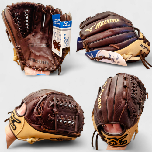 Mizuno GFN 1176 Brown Leather Baseball Fielding Glove Right Hand Throw 11.75”
