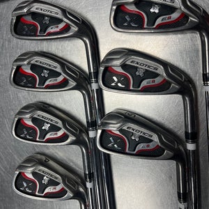 Used Men's Tour Edge Right Handed Regular Flex Steel Shaft E8 Iron Set