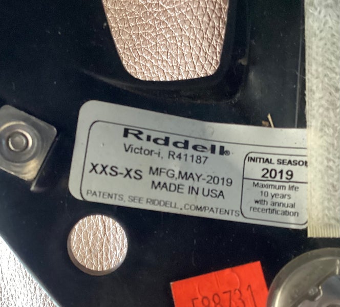 Used Riddell 2019 Victor Helmet Football Helmet