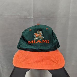 Vintage Miami Hurricanes Snapback Hat KC NCAA