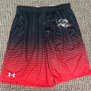 Red/Black New Men's Roughriders Under Armour Shorts