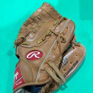 Brown Used Rawlings Mark of a Pro Right Hand Throw Pitcher's Baseball Glove 11"