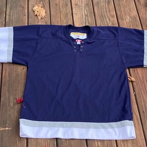 Blue, White And gray Used Medium Koho Jersey