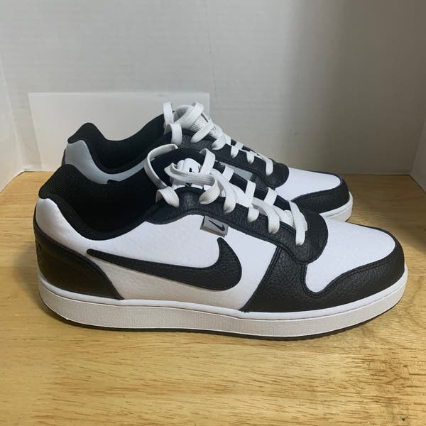 Nike Ebernon Low PREM White Black Wolf Grey Men Casual Shoes  display picture 3