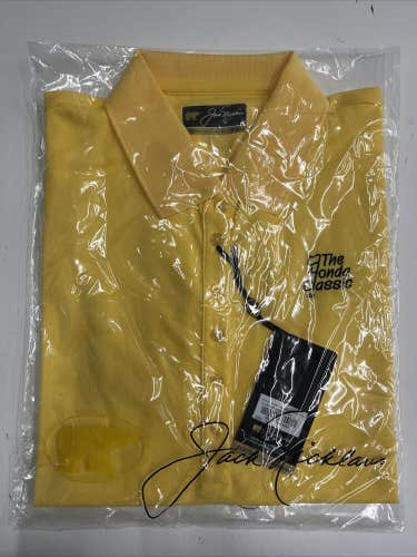 Jack Nicklaus Honda Classic Ladies Golf Shirt M Banana Cream