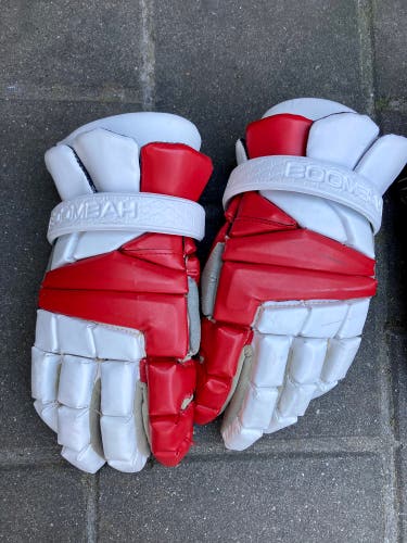 Boombah 13” Red/White Lacrosse Gloves