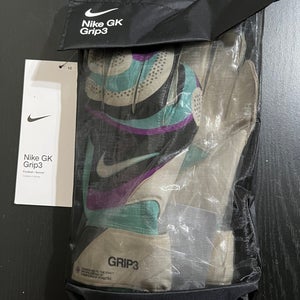 Nike GK Grip 3 Goalkeeper Gloves Soccer Futbol Size 10 FB2998-010 NEW