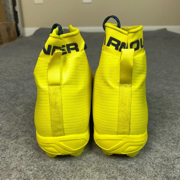 Under Armour Mens Football Cleat 18 Neon Yellow Lacrosse Shoe Spine Sports G21