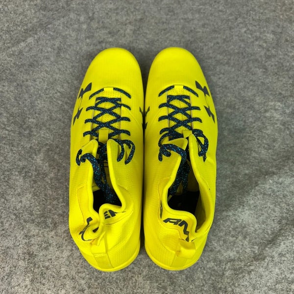 Under Armour Mens Football Cleat 18 Neon Yellow Lacrosse Shoe Spine Sports G21
