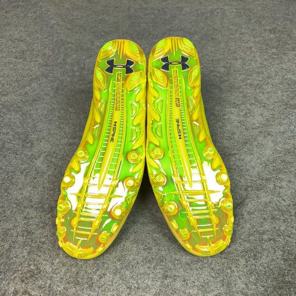 Under Armour Mens Football Cleat 18 Neon Yellow Lacrosse Shoe Spine Sports G21