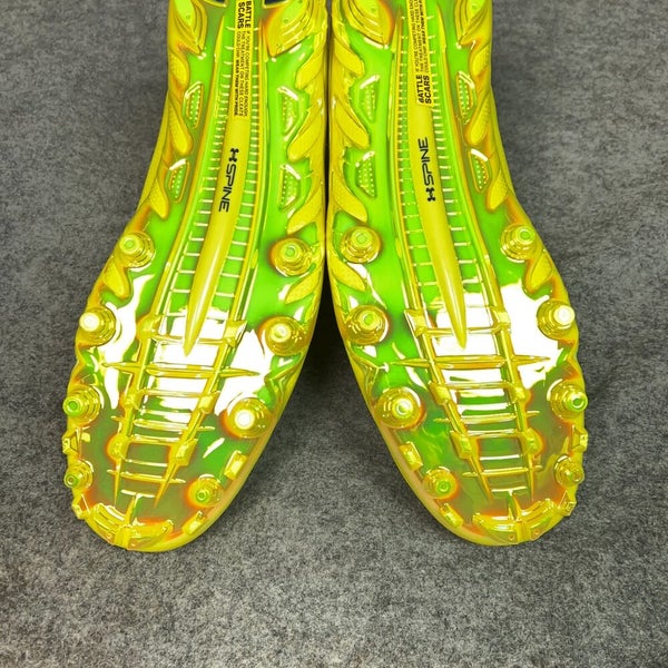 Under Armour Mens Football Cleat 18 Neon Yellow Lacrosse Shoe Spine Sports G21
