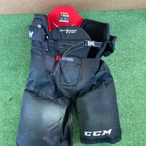 Black Used Junior Large CCM JetSpeed FT485 Hockey Pants