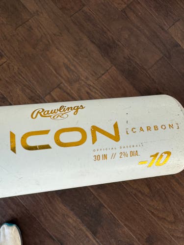 Used 2024 Rawlings USSSA Certified Composite 20 oz 30" Icon Bat
