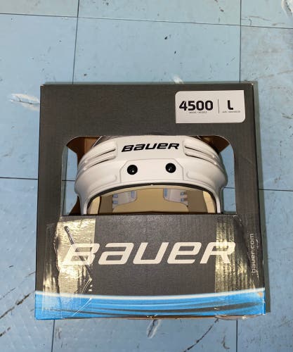 New Bauer 4500 Helmet Size Large White