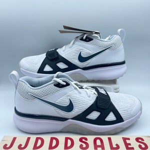 Nike Air Zoom Diamond Elite Turf Baseball White Iridescent DZ0503-103 Mens Sz 7.5  New