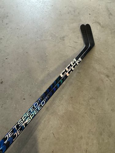 2 Pack NCAA 90 Flex New Senior CCM Left Hand P92M Pro Stock JetSpeed FT5 Pro Hockey Stick