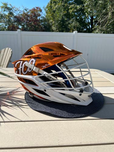 Orange Chrome FCA MD Cascade XRS Helmet