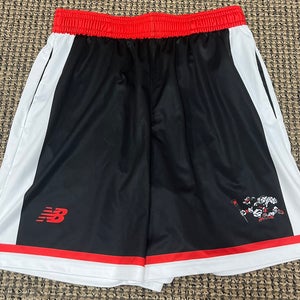New Black/White/Red RoughRiders New Balance Team Shorts