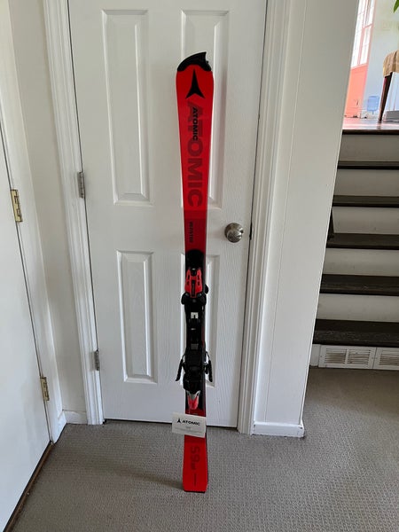 New Atomic Redster FIS SL with X12 TL bindings, 152cm. $350 or best offer.