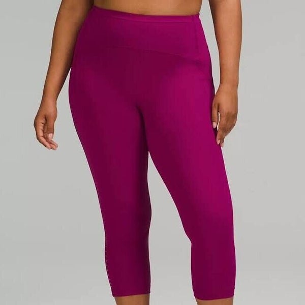 New Lululemon Swift Speed HR Crop 21" Color MGPR Size 4 Retail $118