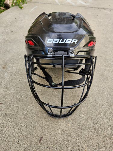 Bauer Box Lacrosse Helmet with Hard to find Under Armour v96 Mask