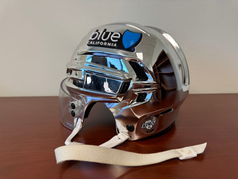 LA Kings Game Used Chrome Medium CCM Super Tacks X Total Custom Helmet