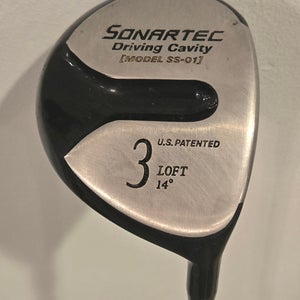 Used Men's Sonartec Driving Cavity Model SS-01 Right Handed Fairway Wood Regular Flex 3 Wood