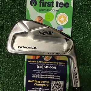 Honma T-World TW747V  Forged 7 Iron NS Pro Stiff Steel Shaft -2* Flat